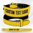 Glitter Weight Lifting Belt yellow