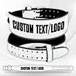 Glitter Weight Lifting Belt white