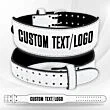 Glitter Weight Lifting Belt white