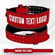 Glitter Weight Lifting Belt red